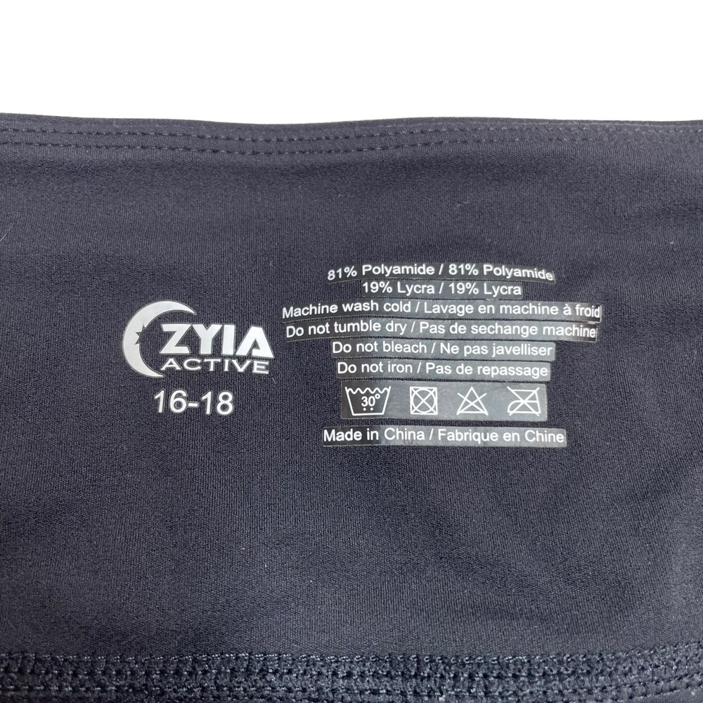 Zyia Active Black Unity Hi-Rise 7/8 24" Leggings Size 16-18 - Picture 3 of 7